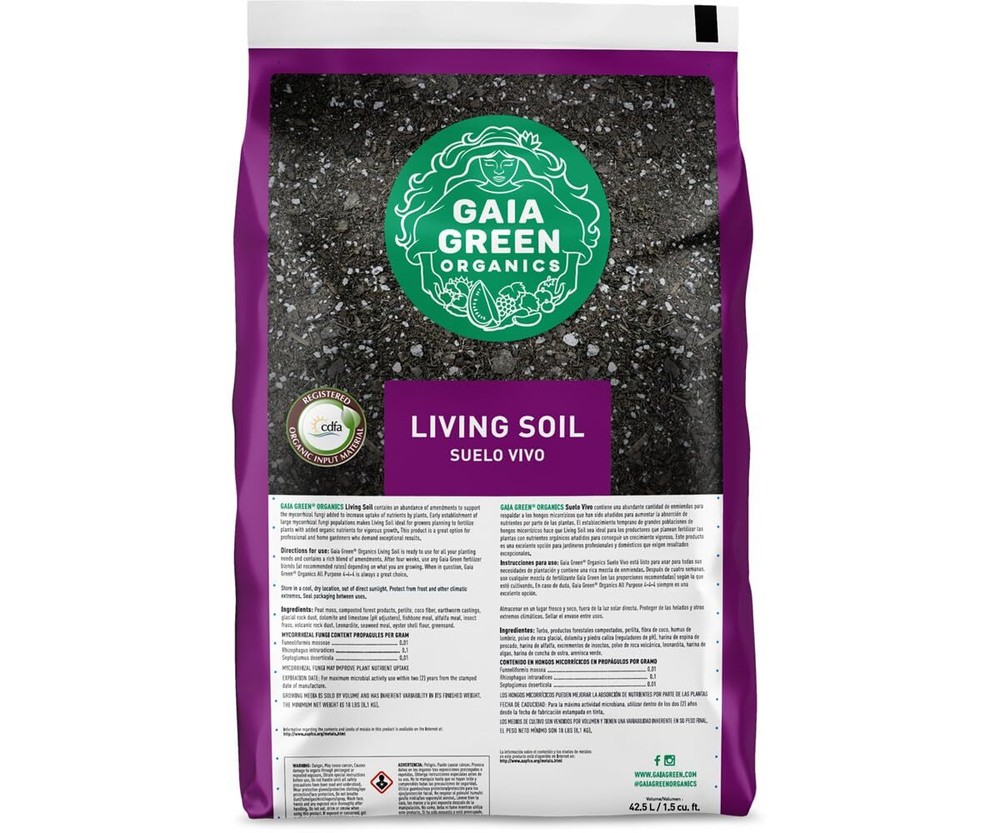 Gaia Green Organics Living Soil, Organic Potting Mix, 1.5 cu ft