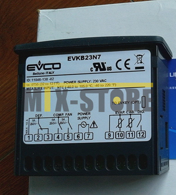 1PC New For EVCO Temperature Controller EV3B23N7   replace old version EVKB23N7
