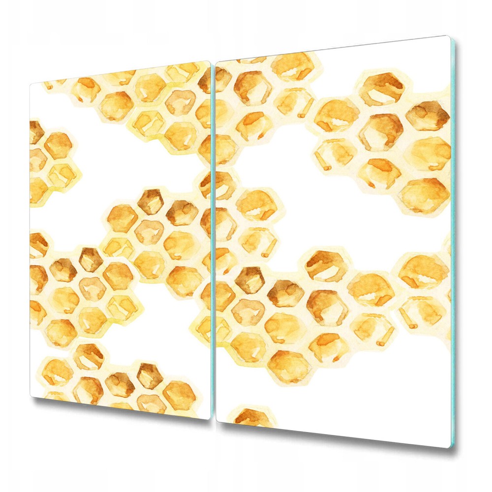 Glass Kitchen Worktop Kitchen Chopping Board Honeycomb Hexagon Accent 2x30x52