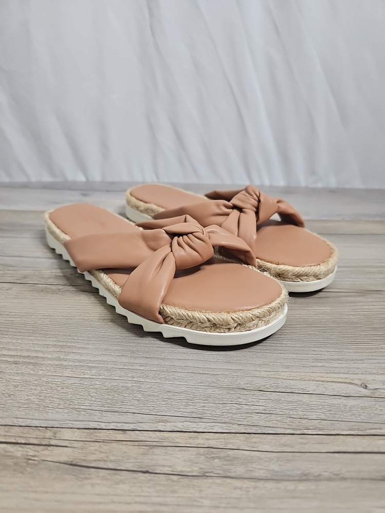 Universal Thread Women's Slide On Flat Sandals Beachy Knot Size 8