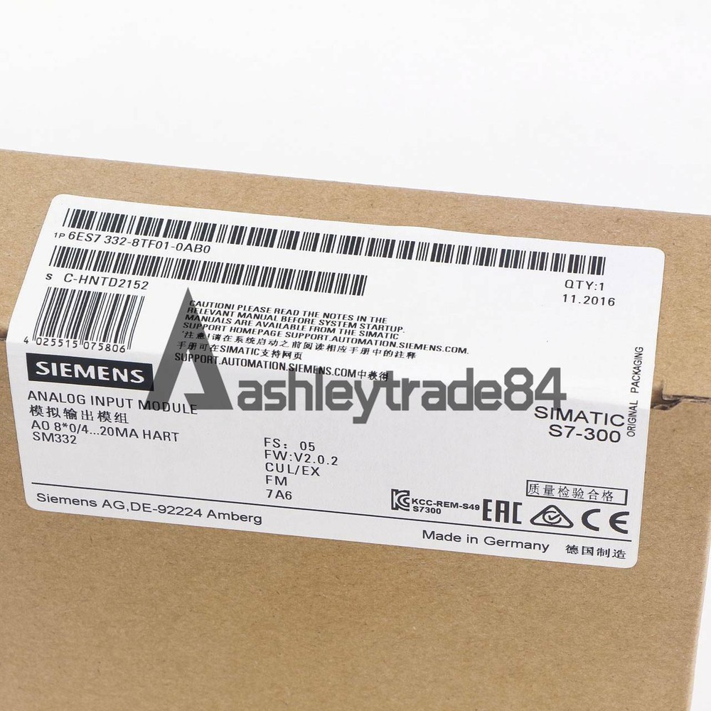ONE NEW Siemens 6ES7332-8TF01-0AB0 6ES7 332-8TF01-0AB0 model