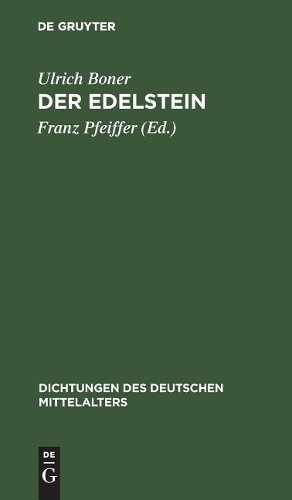 Ulrich Boner Der Edelstein (Hardback) Dichtungen Des Deutschen MittelaltersAnother great item from Rarewaves USA | Free delivery!