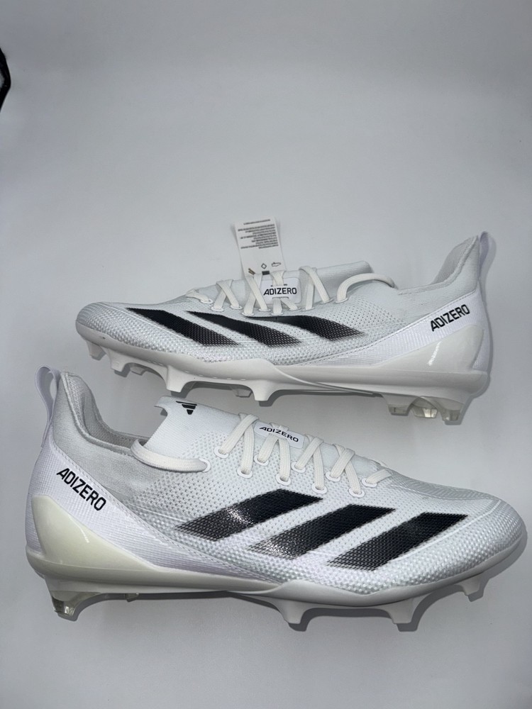 Adidas SM adizero Electric + White Black IH7451 Football Cleats Men's Pick Size