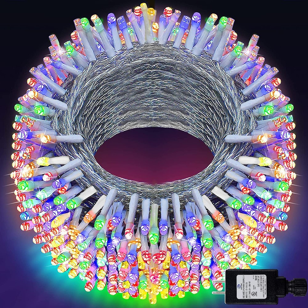 300 LED 99ft Outdoor Christmas String Lights with 8 Lighting Modes & Time Memory Function