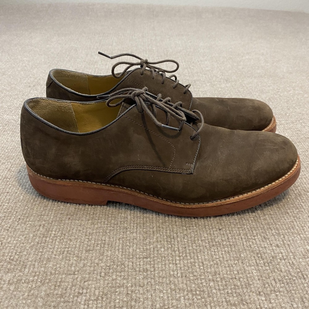 Brooks Brothers Shoes Mens Size 12 D Brown Suede Derby Dress Round Toe 5229