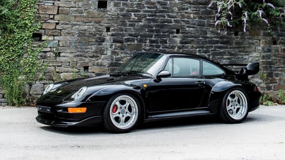 1995  Porsche 911 GT2 black POSTER Vintage Classic Car Wall Art 36x24 Automotive