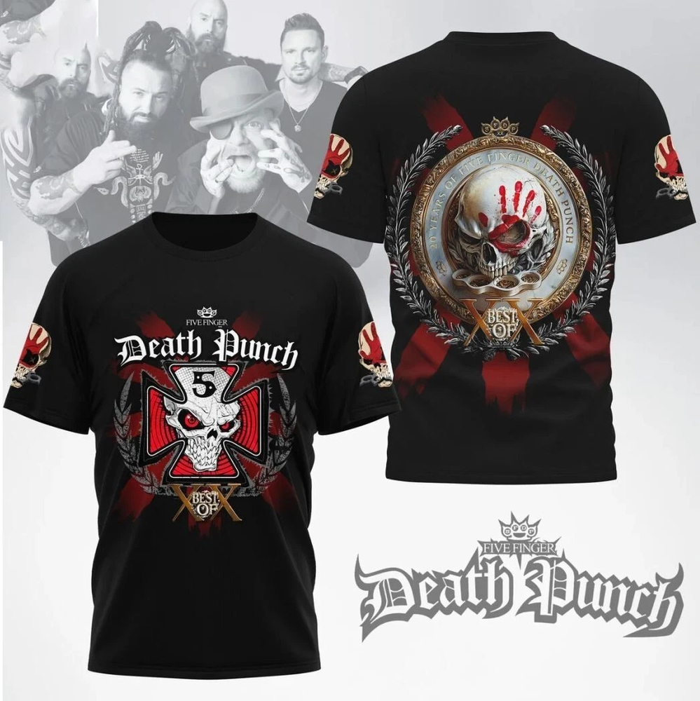 New Five Finger Death Punch Best Of XX 3D T-Shirt