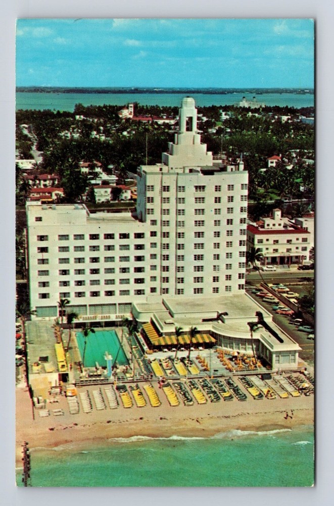 Miami Beach FL- Florida, The New Versailles, Antique, Vintage Souvenir Postcard