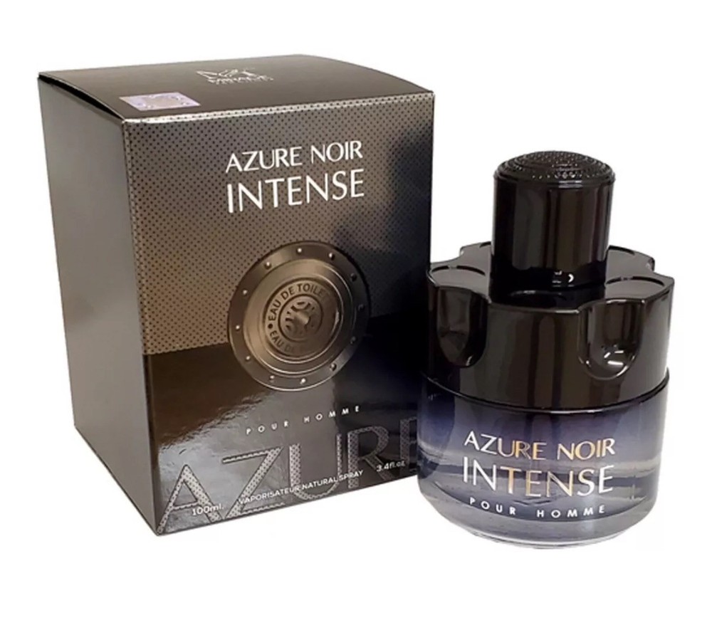 Parfum Azure Noir Intense Men's Cologne 3.4 Oz EDT Perfume Long Lasting