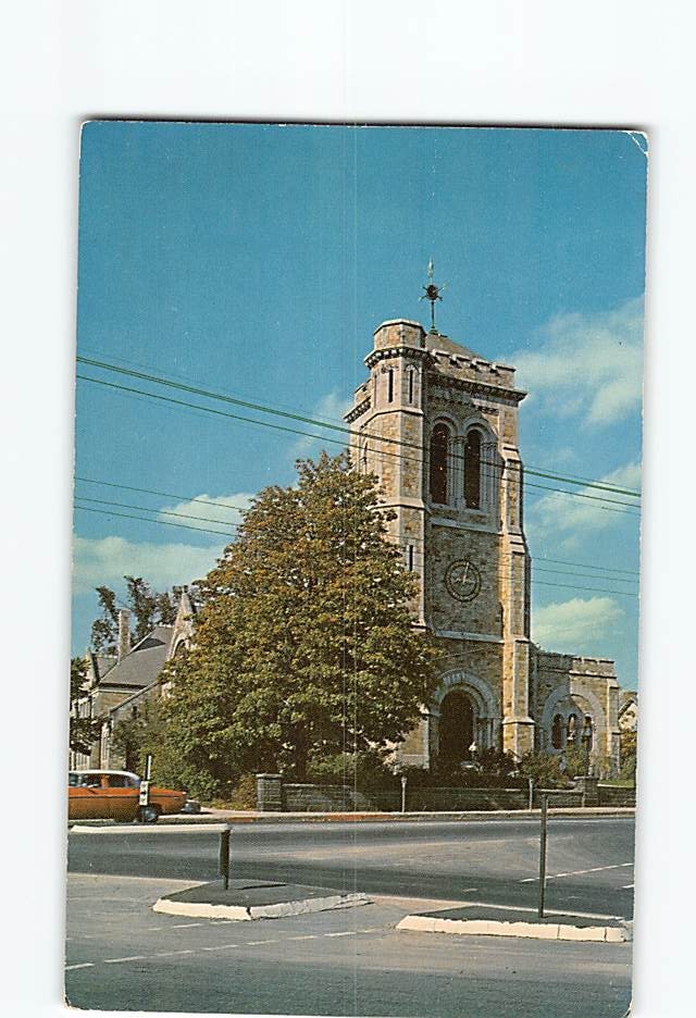 Postcard Village Congregational Church Massachusetts USA