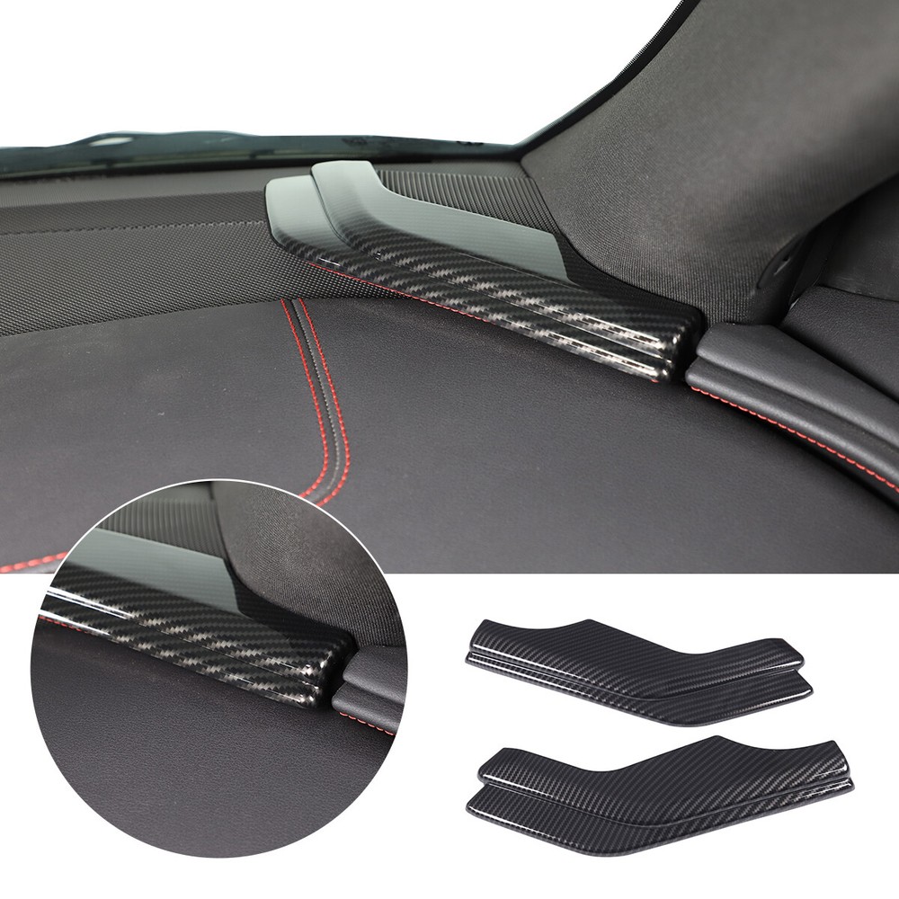 Carbon Style Interior Instrument Side Panel Cover Trim For Corvette C8 Z51 2020+