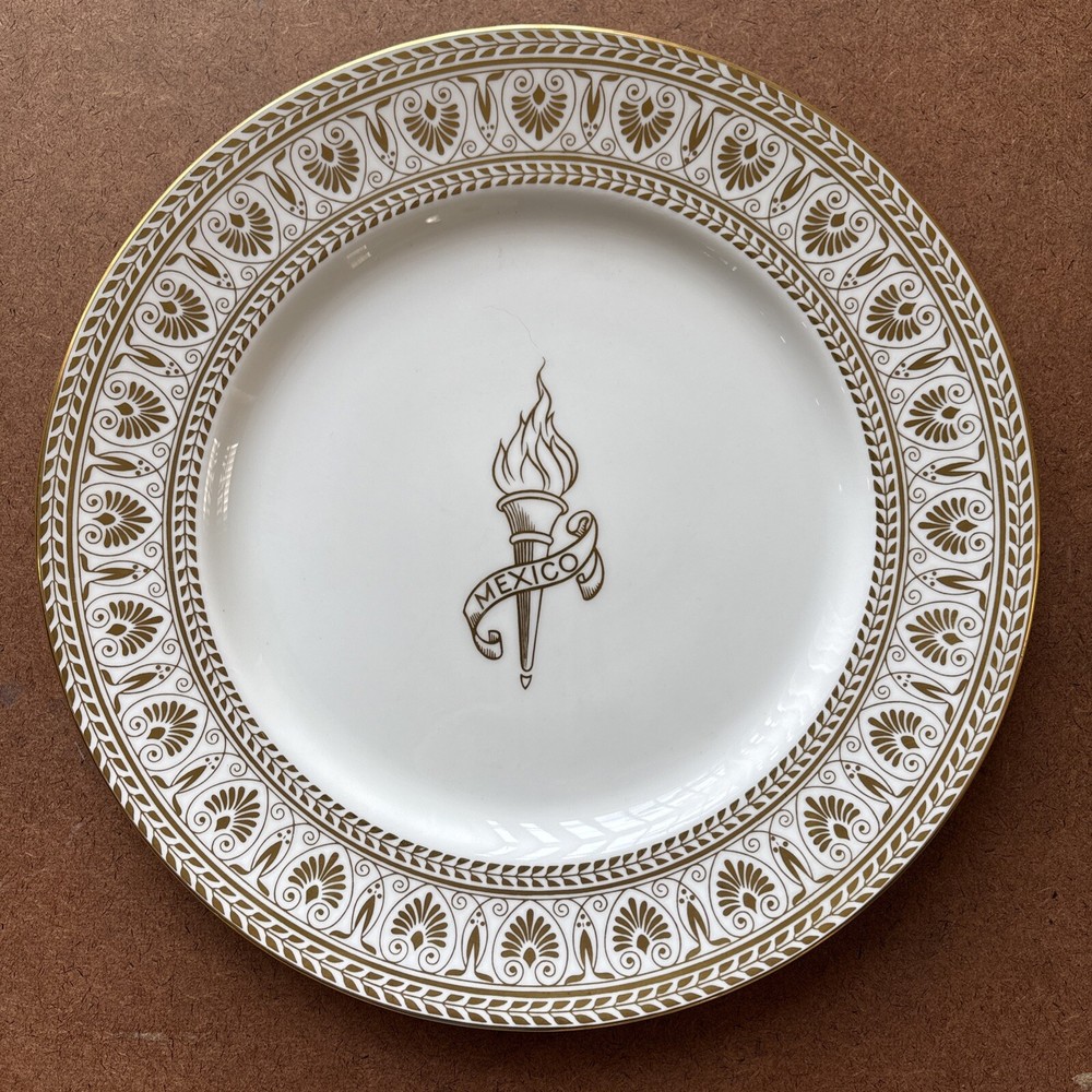 Crown Straffordshire 1968 Olympics Mexico City Commemorative Plate England RARE