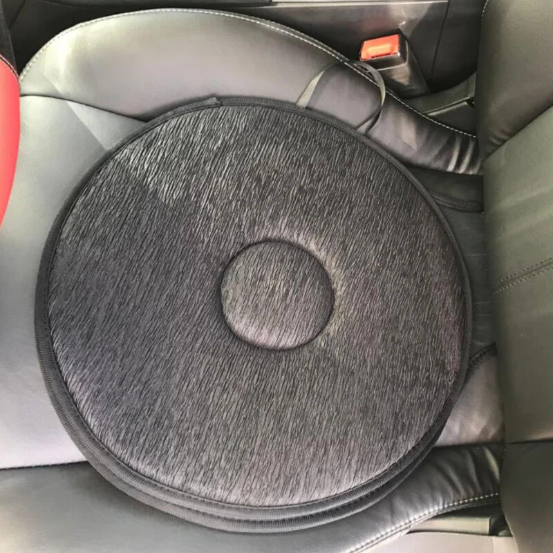 360 Swivel Seat Cushion Car Seat Aid Chair Seat Revolving Cushion Rotation Auto