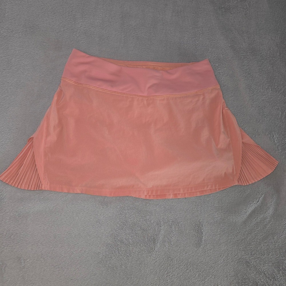 Lululemon Pace Rival Pink Pleated Athletic Tennis Skort Skirt Size 4