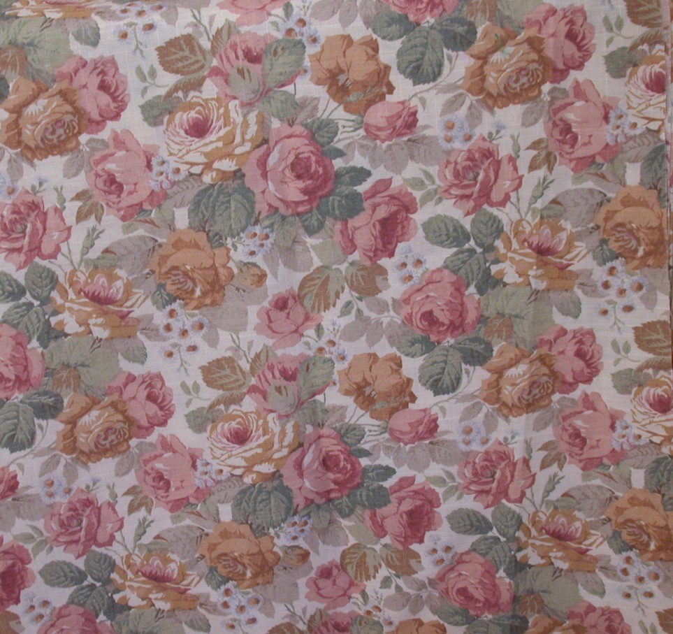 Rose Garden Drapery Pillow Sewing Fabric 60