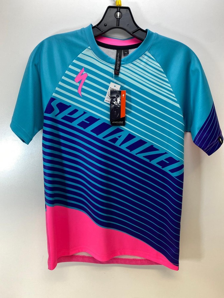 NEW Specialized Turquoise Kids ENDURO GROM JERSEY Size LARGE