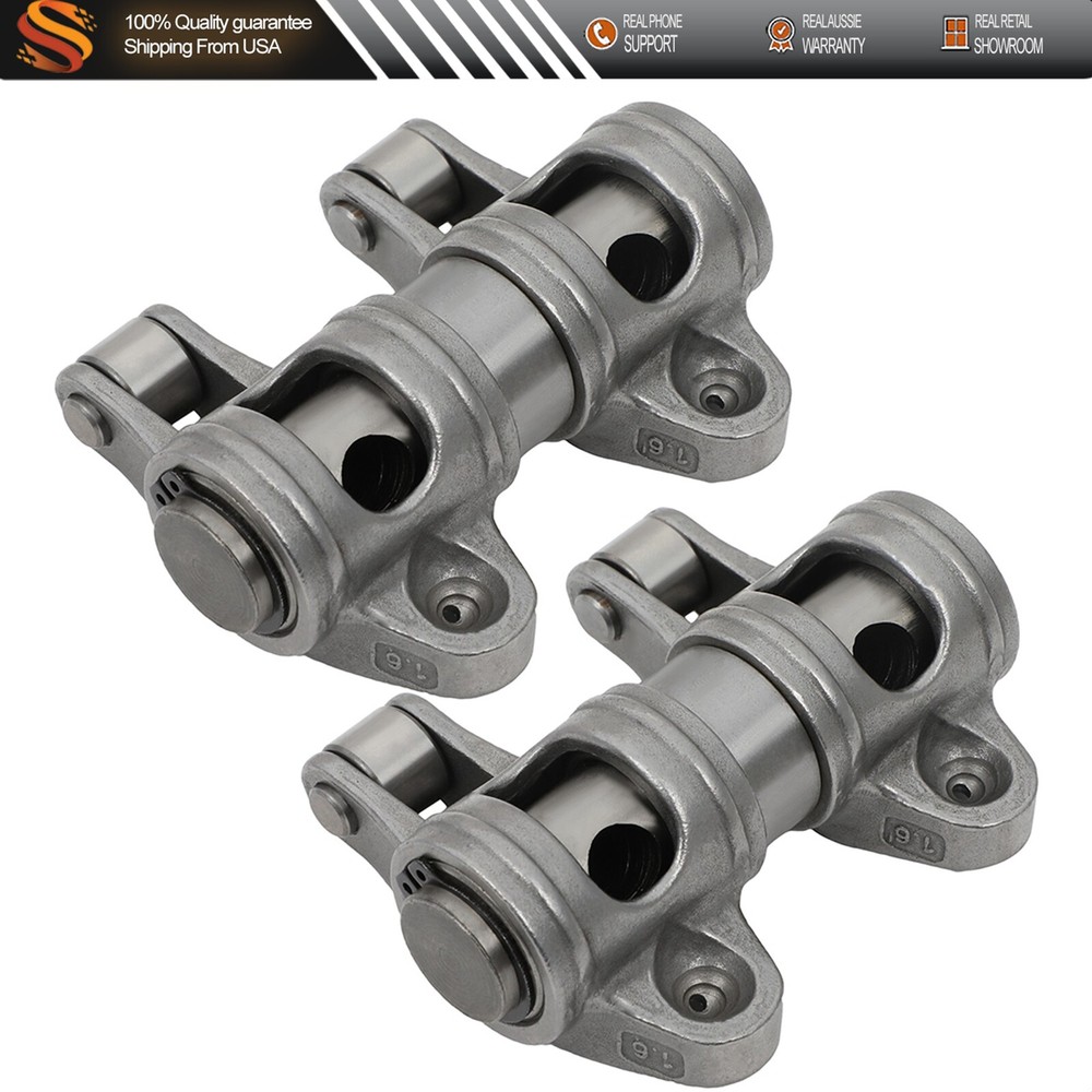 Steel Roller Rocker Arms for Chevy SBC 350 1.6 Ratio 3/8