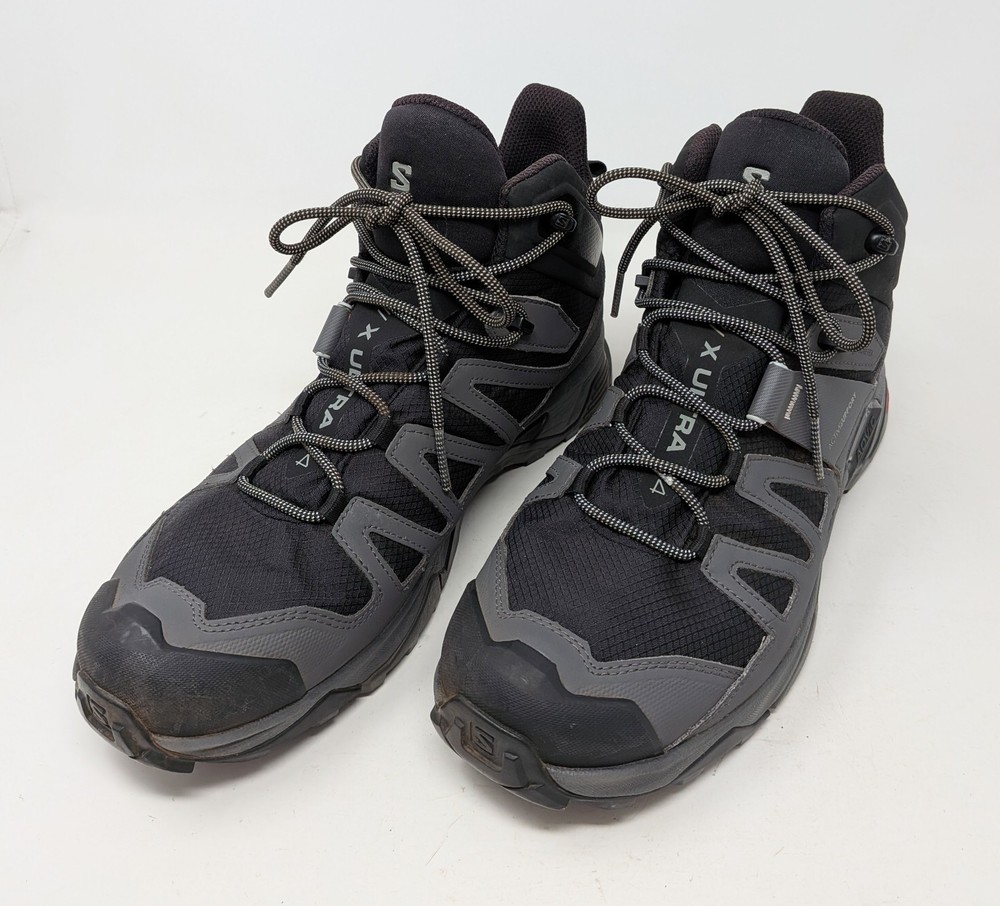 Salomon X Ultra 4 Mid GTX Mens 10.5 Hiking Boots Shoes 412946  *No Insoles*