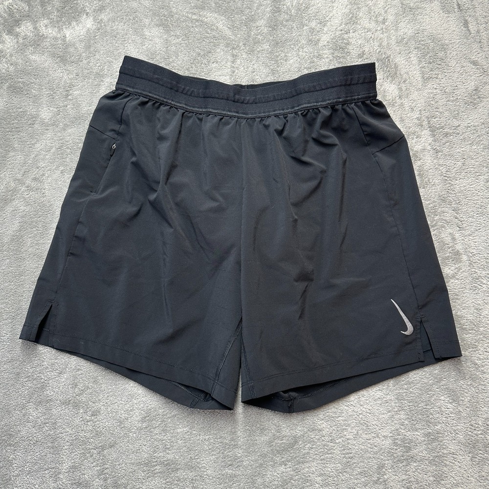 Nike Yoga Shorts Men’s Large Tall Black 2-in-1 Training 6