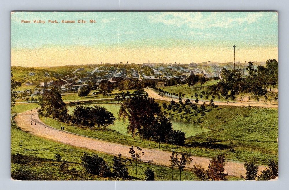 Kansas City MO- Missouri Penn Valley Park Vintage Postcard