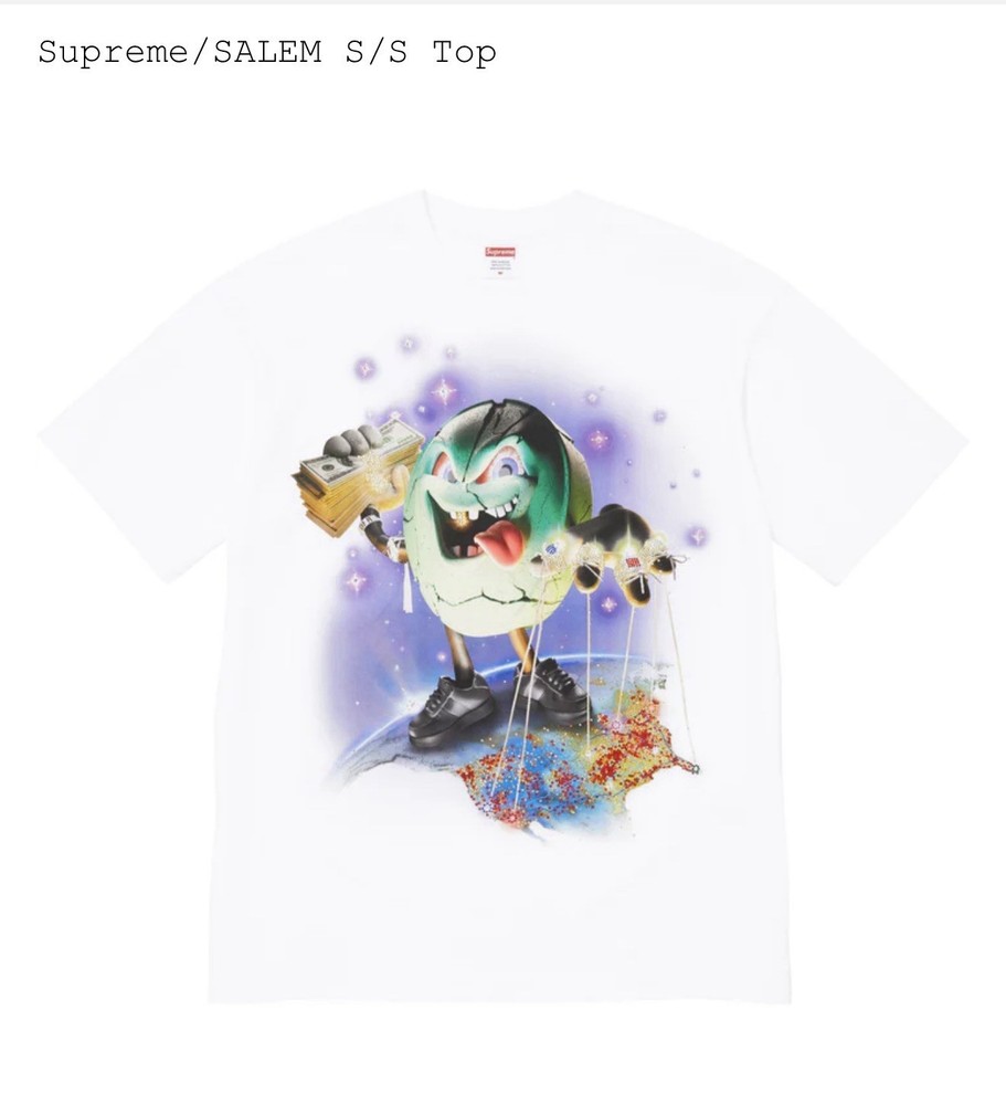 Supreme Ss26 Salem S/S Top Rhinestone White Mlxl
