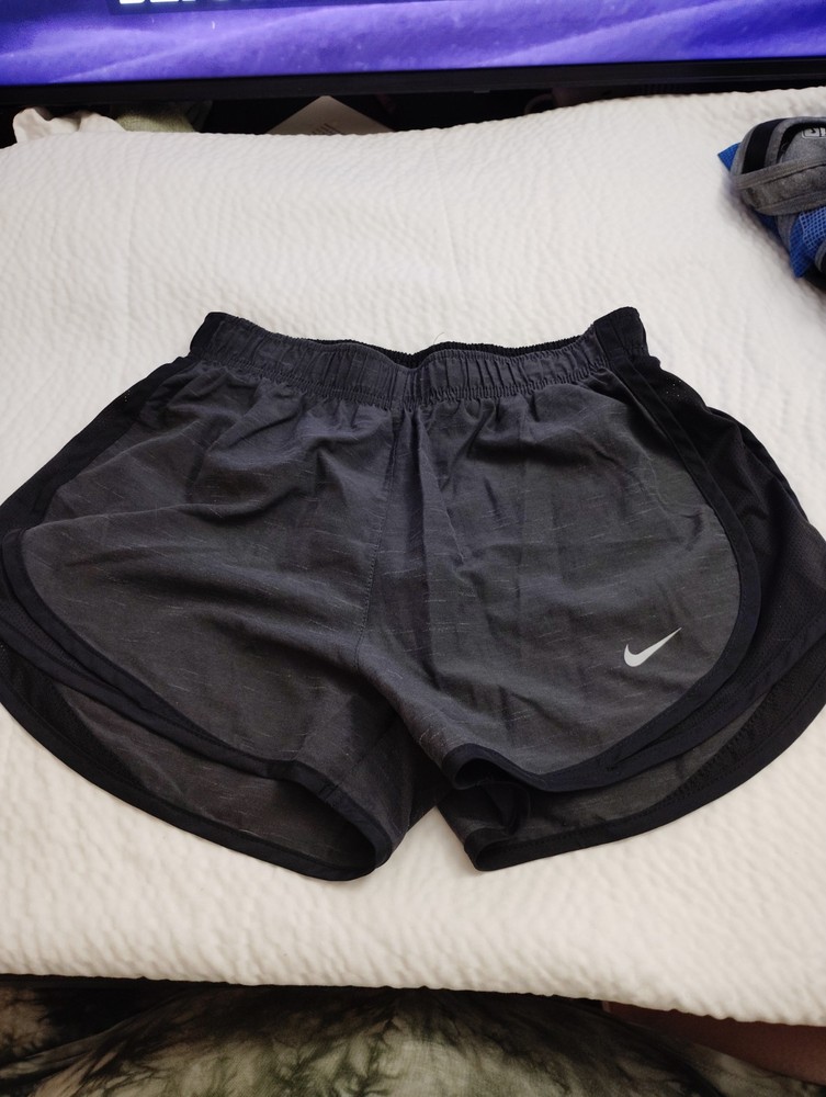 New Nike Running dri-fit Grey And black athletic shorts lined Small