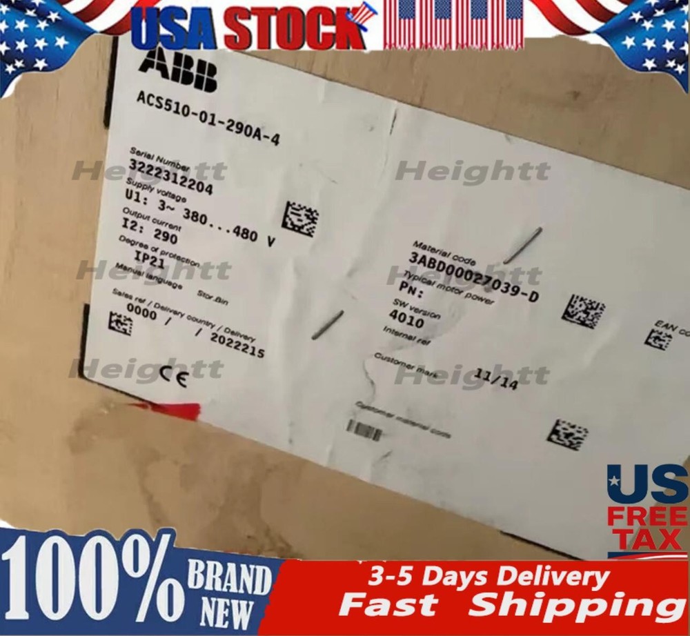 ACS510-01-290A-4 brand new ABB frequency converter with box, No Keypad
