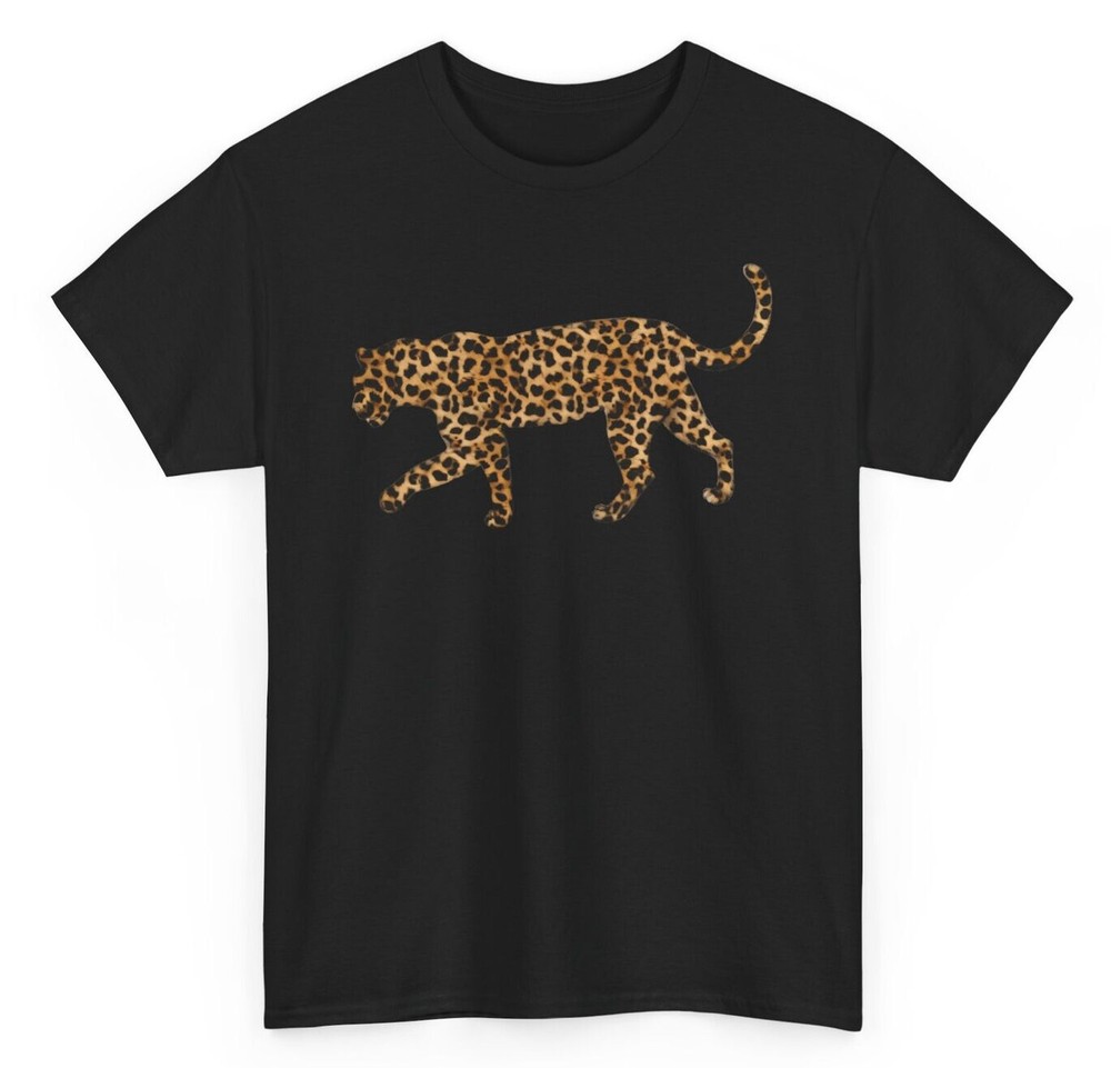 Artistic Leopard T-shirt - Animals Novelty Leopard Lovers Graphic Tee