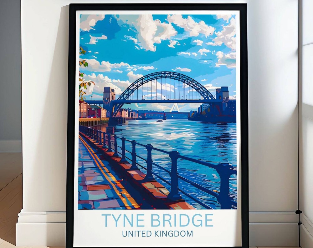 Explore Gateshead Sage And Tyne Bridge Through Vintage Travel Prints Quayside