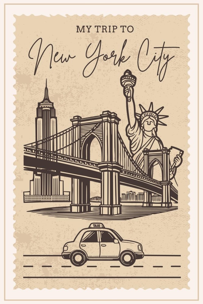 My Trip To New York City: A Personal Travel Planner & Journal To Note Down Your