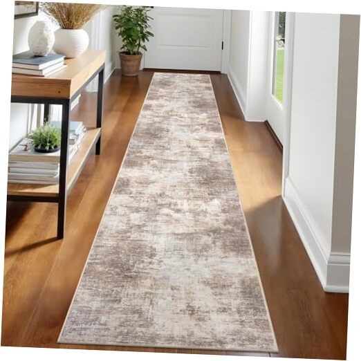 Abstract Runner Rug 2x12 Ft Washable Non-Slip Hallway Kitchen Rug-image