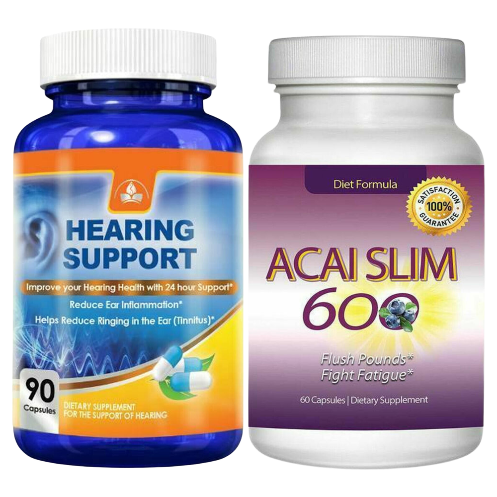 Hearing Health Support Relief Ear Ringing Acai Slim Berry Weight Loss Supplement-image