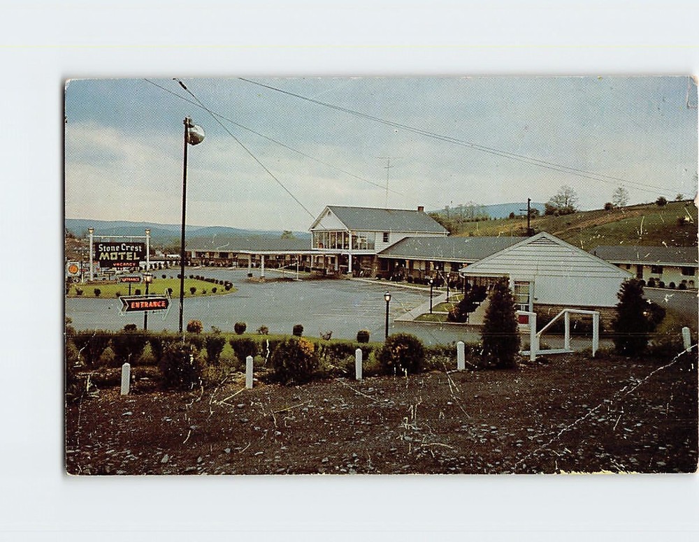 Postcard Stone Crest Motel Bedford Pennsylvania USA