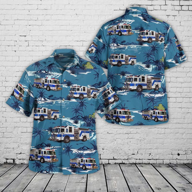 Stafford Virginia Company 5   Brooke Fire amp Rescue Hawaiian Shirt