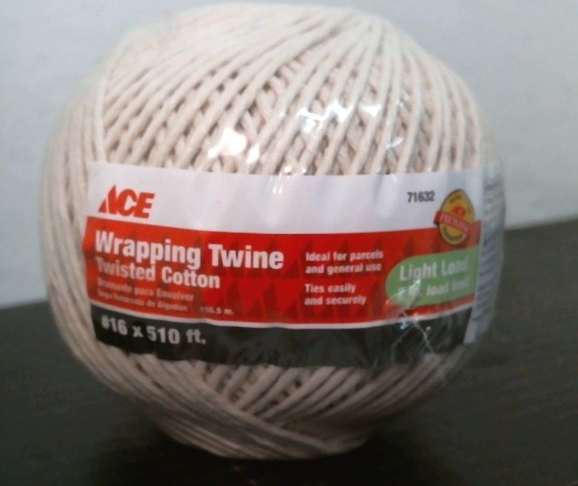 ACE 71632 Cotton Wrapping Twine Ball #16 x 510ft Light Load Free Shipping-image