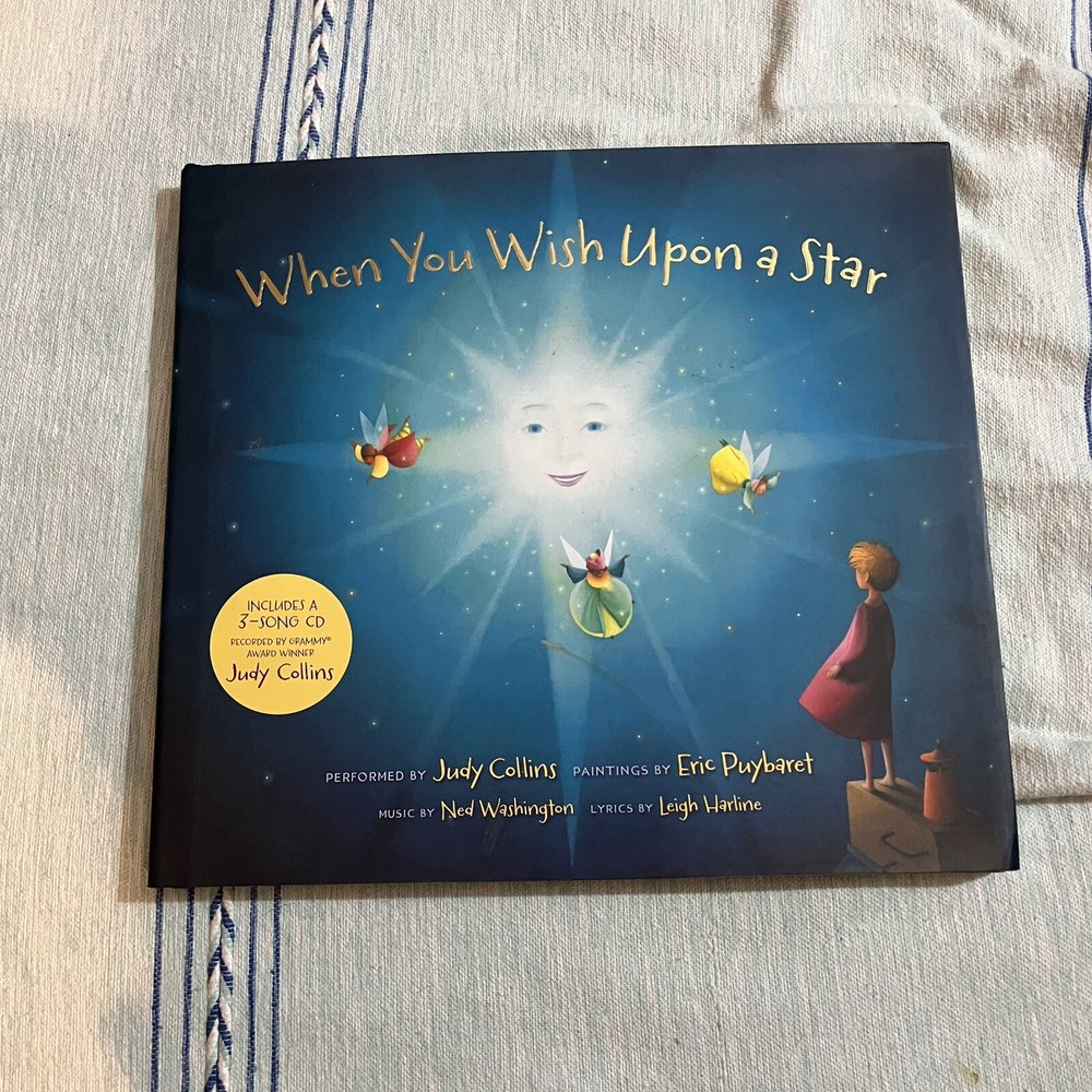 JUDY COLLINS SIGNED Book - When You Wish Upon A Star - with Included CD!