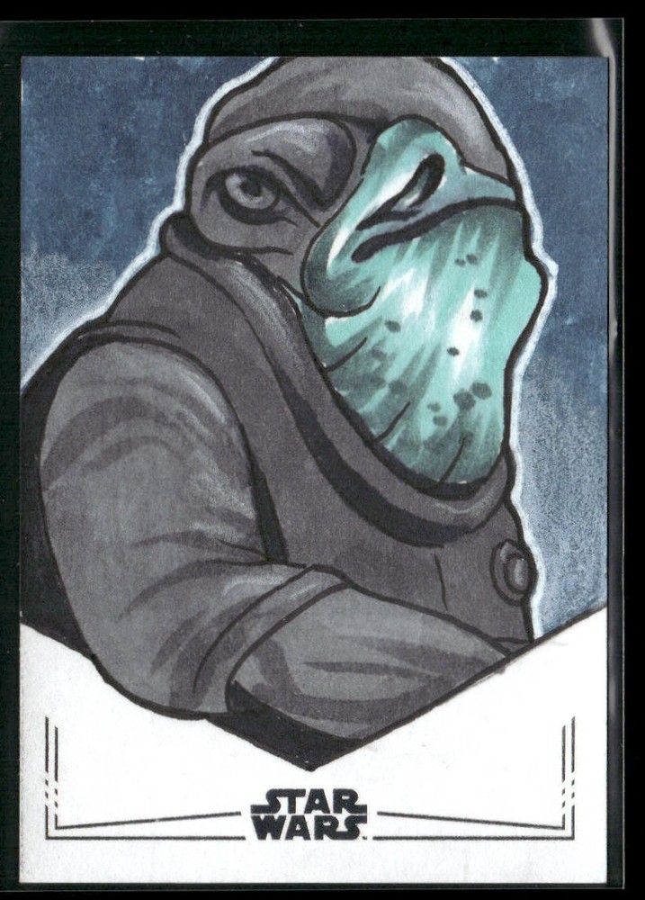 2024 Topps Star Wars Galaxy Matthew Maldonado Sketch Card Silver Foil