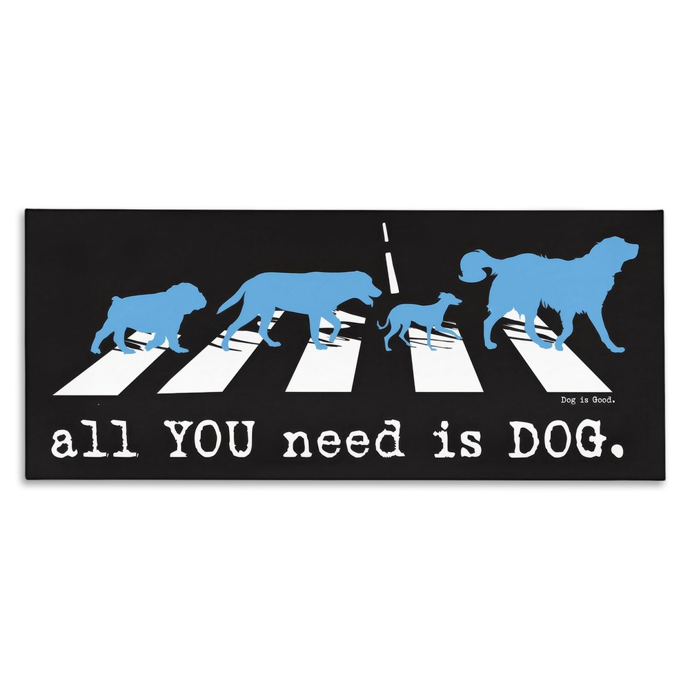 Need Dog Music Pun Canvas Wall Art Design by Dog Is Good, 24 x 10