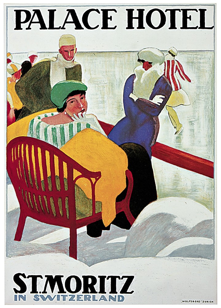 Decor Travel  Poster. Fine Graphic Art Design. Palace Hotel. Home Wall Art. 1932