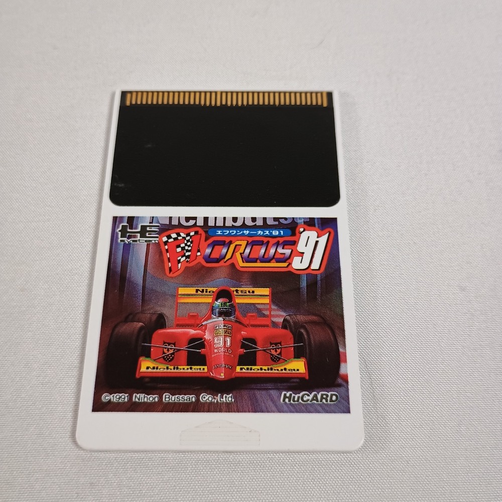 Japanese F1 Circus '91 PC Engine HuCard Japan import card only US Seller