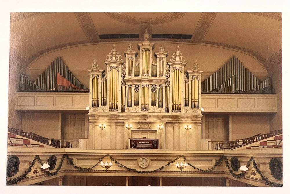 Lancaster PA Holy Trinity Lutheran Church Organ Postcard