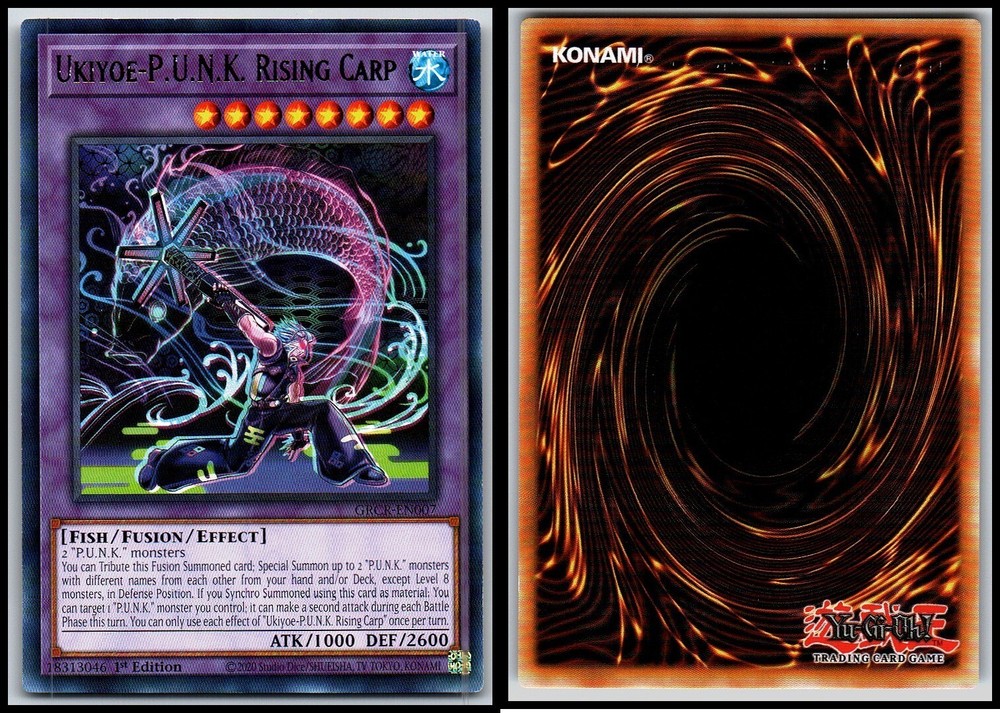 UKIYOE-P.U.N.K. RISING CARP 1ST EDITION YU-GI-OH