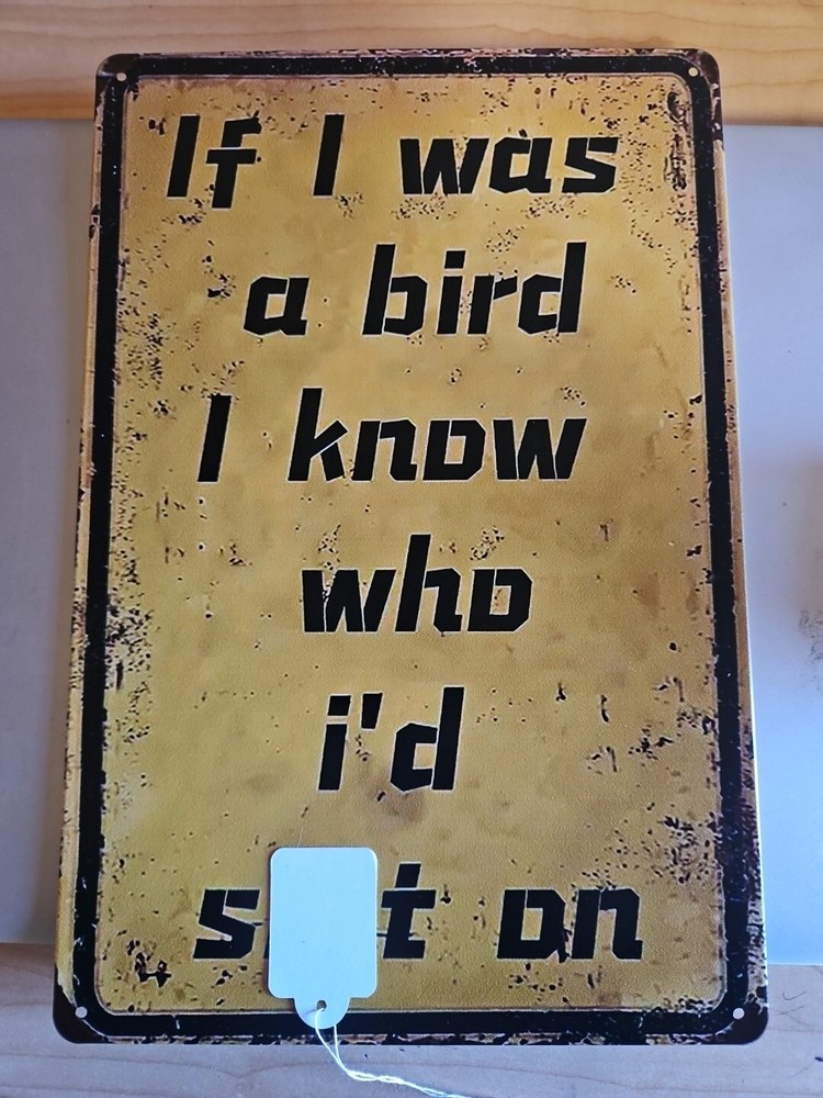 If I Was A Bird, Metal Sign, 8x12, Rustic Looking, Ready To Hang.