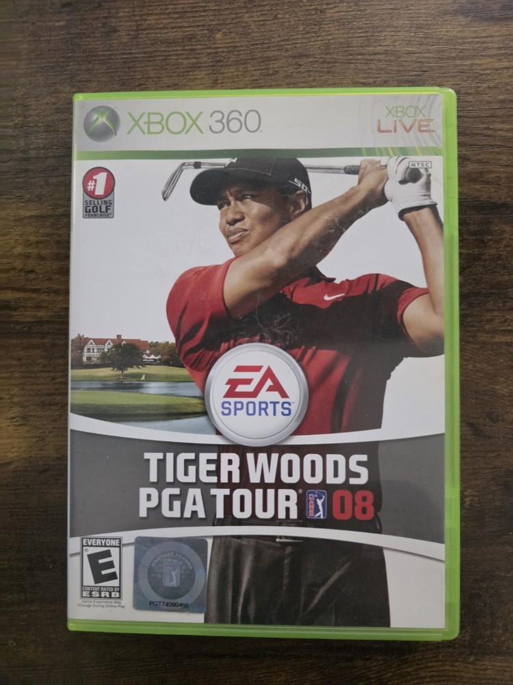EA Sports Tiger Woods PGA Tour 08 Xbox 360 E NTSC-U/C Online w/ Case Disc