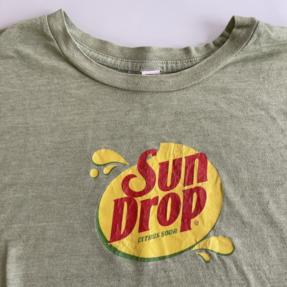 Sun Drop green t shirt Adult L