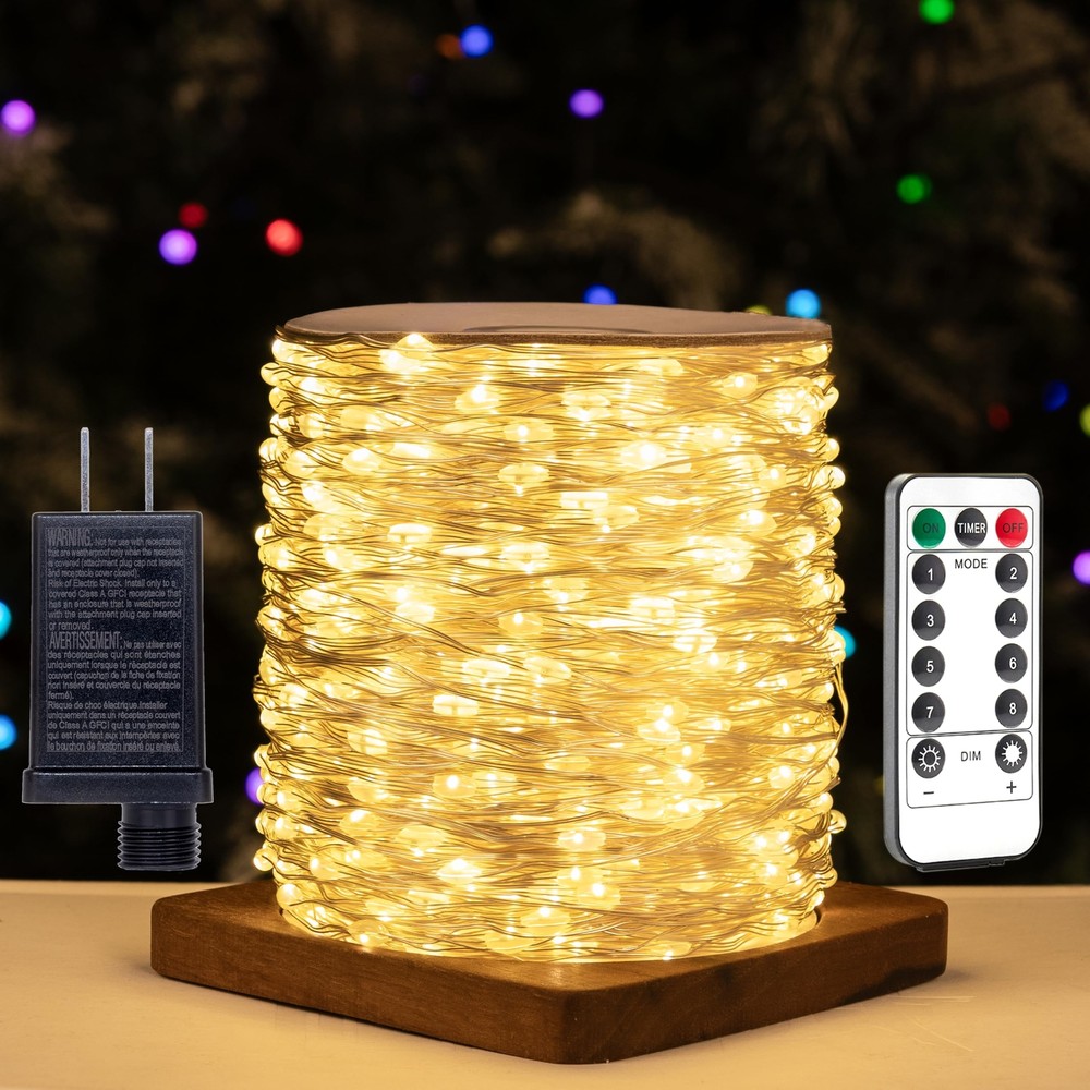 Fairy Lights Plug in,660FT 2000 LEDs Waterproof String Lights,LED Lights Stir...