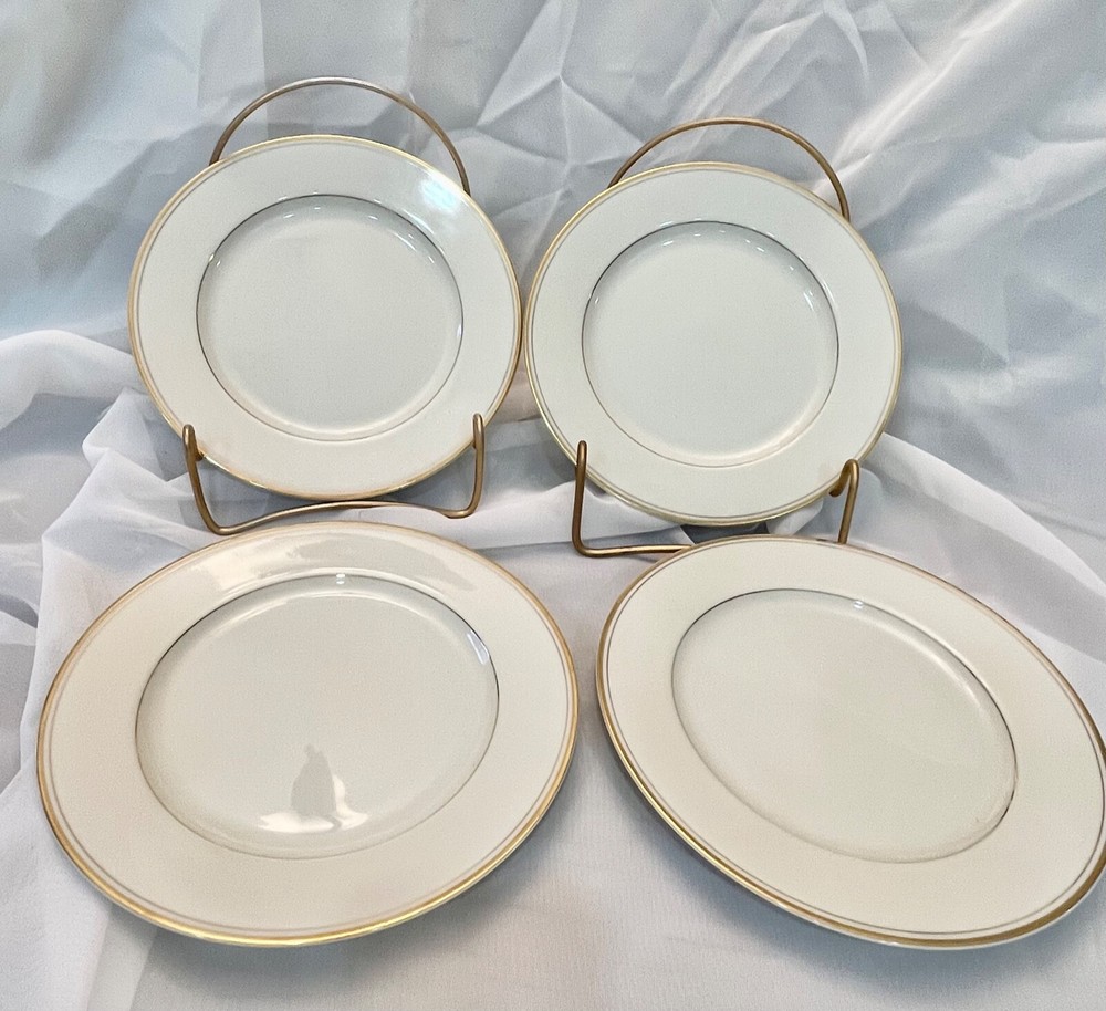 Mikasa Ivory China - L2801 Trousdale - 4 Salad Plates- 7 1/2
