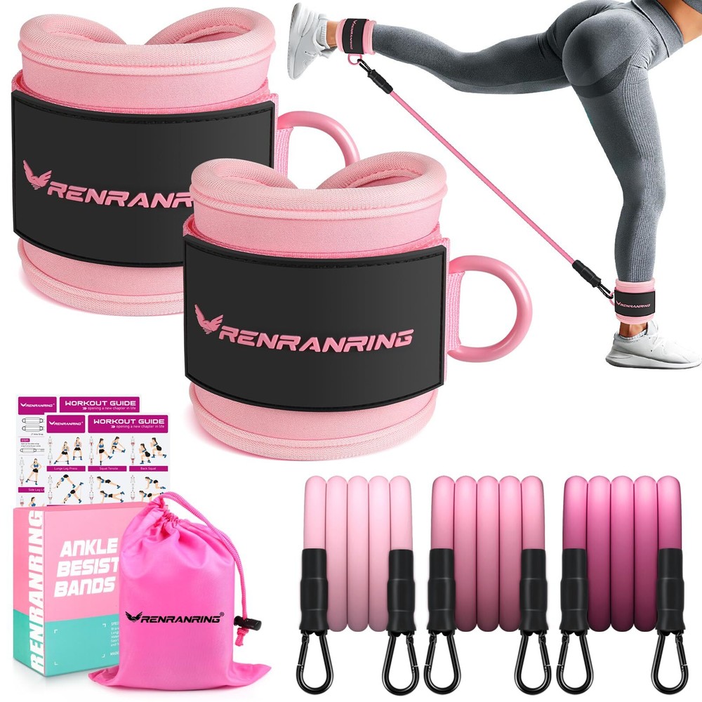 Ankle Resistance Bands, Ankle Bands for Working Out with Cuffs, Ankle Resista...