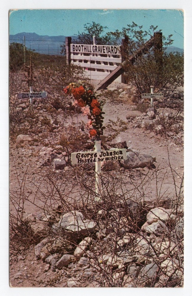 1960s? Chrome - CLOSEOUT - George Johnson Grave, Boothill - Tombstone, Arizona