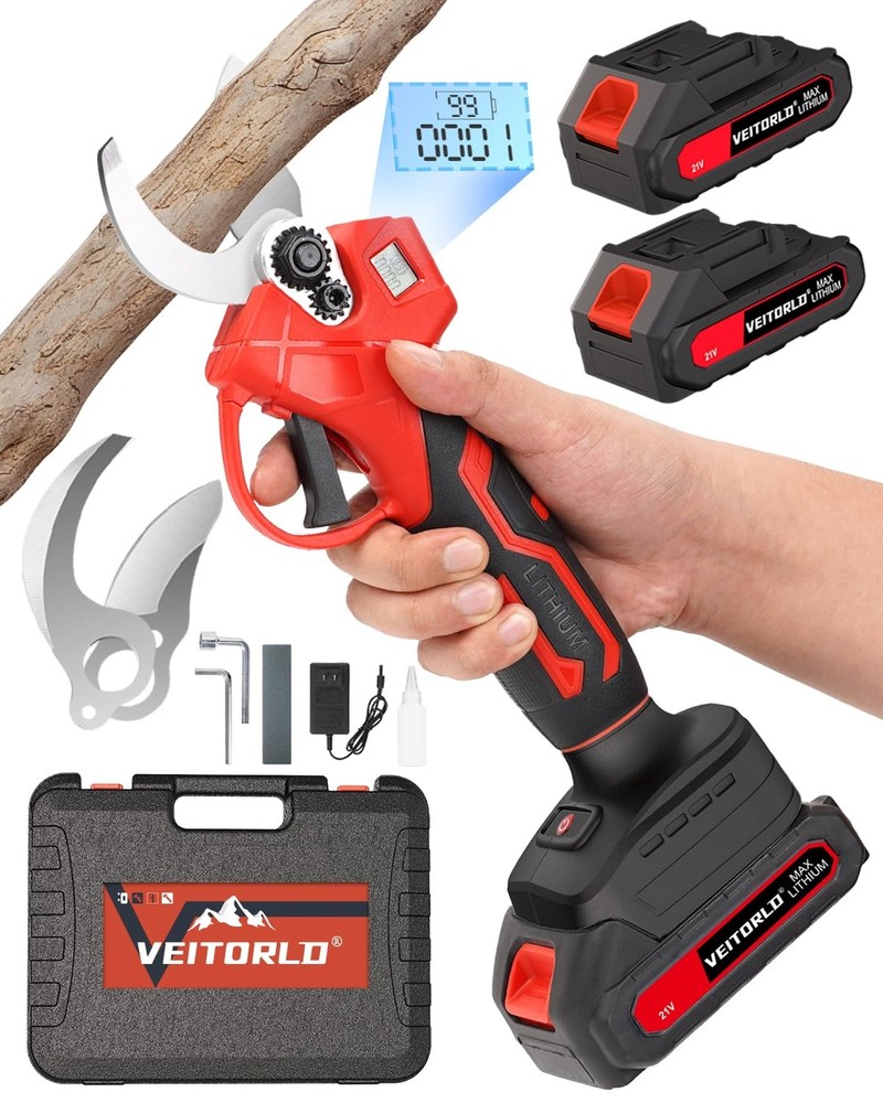 VEITORLD Cordless Electric Pruning Shears for Branches Fast Shipping